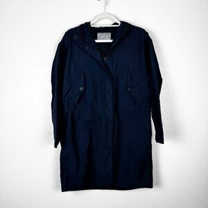 Everlane The City Anorak Coat Parka in Navy Blue Size XS